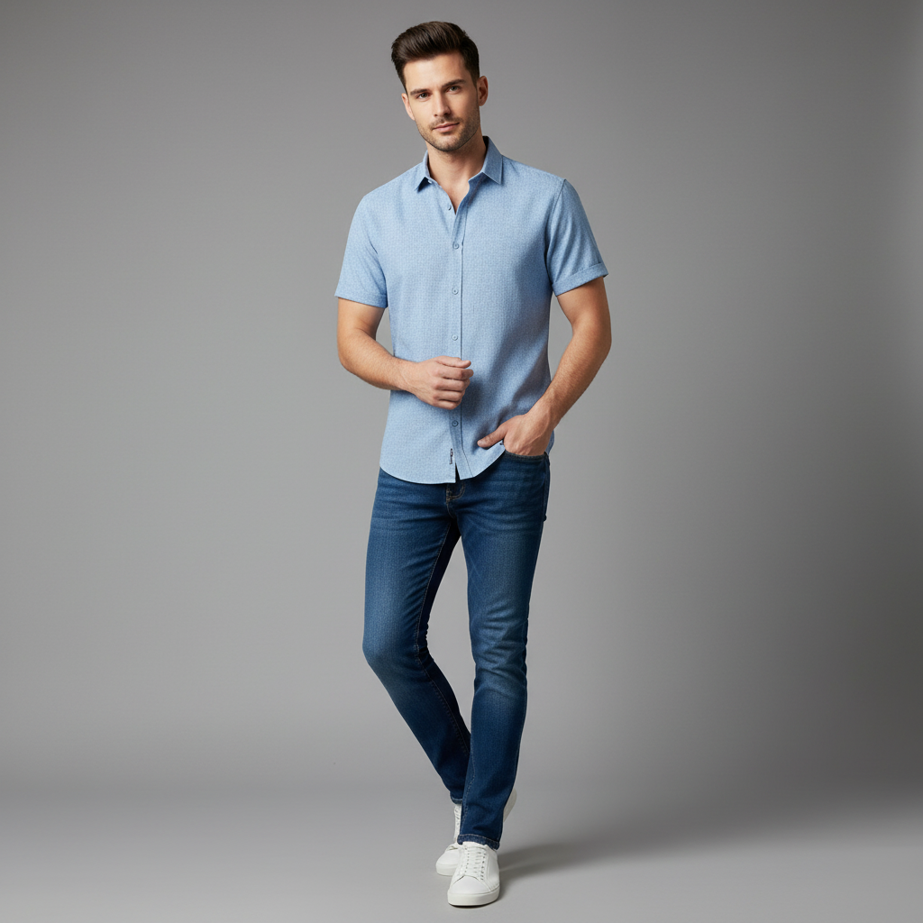 Men's Casual Summer Shirt | Stylish Loose Fit Blouse