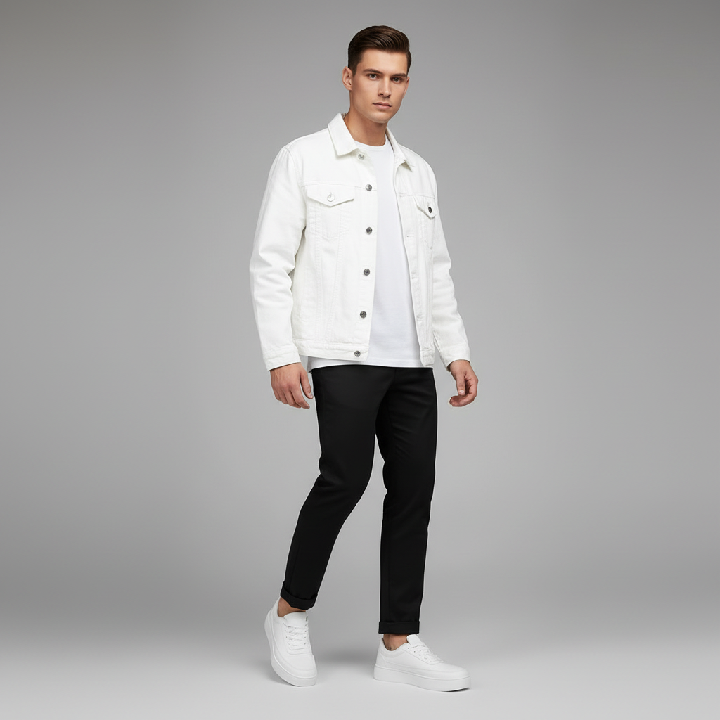 Men's White Platform Sneakers | Casual Footwear