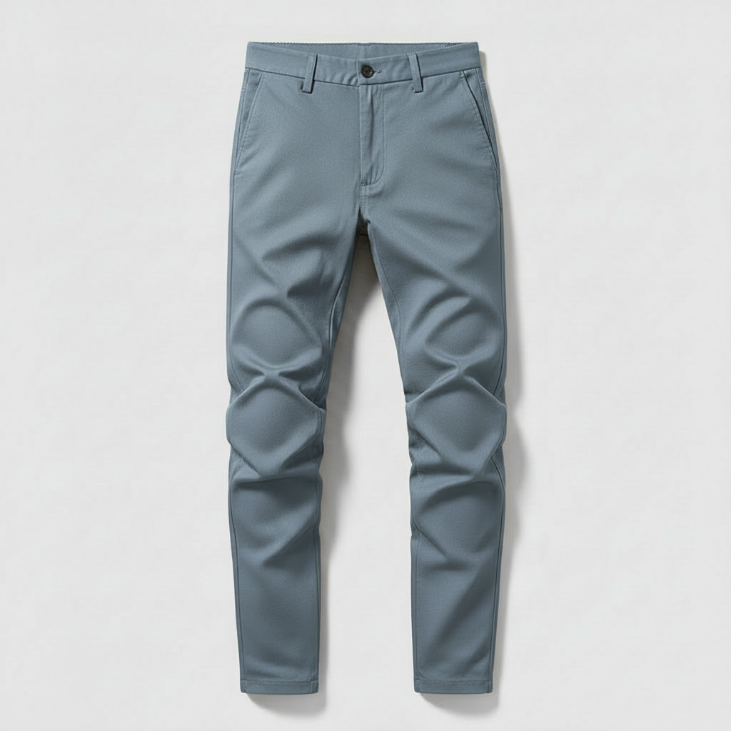 Saul | Men's Slim Fit Black Work Trousers