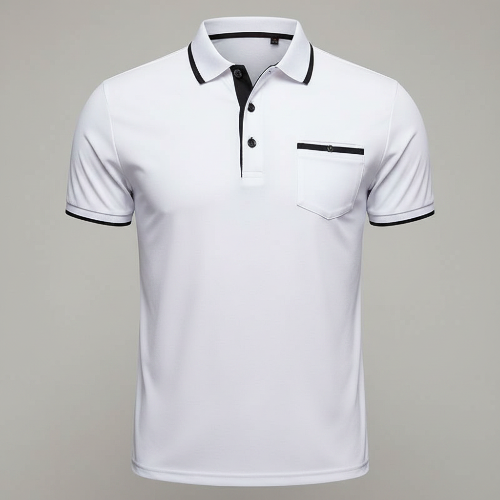 Elegant Men's Polo Shirt | Classic Fit Casual Wear