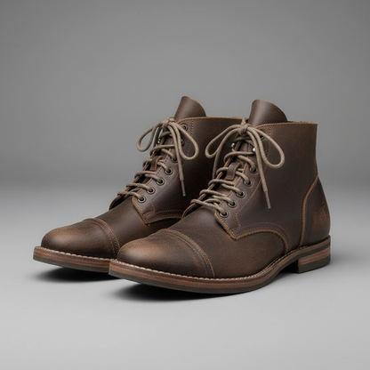 Men's Lace-Up Ankle Boots | Durable Short Boots for Work