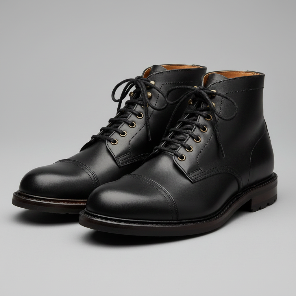 Men's Lace-Up Ankle Boots | Durable Short Boots for Work
