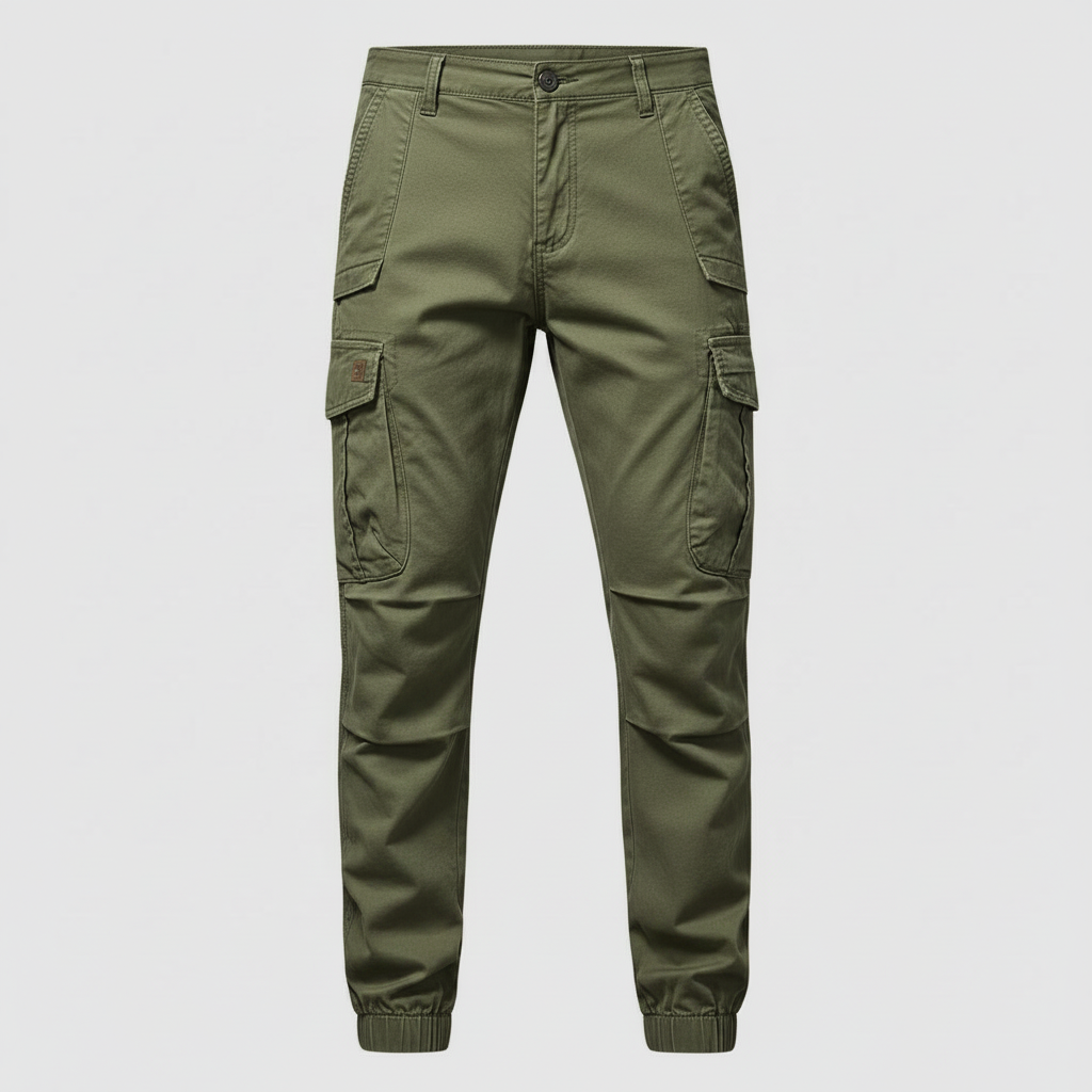 Men's Tactical Cargo Pants | Multi-Pocket Black Cargo Trousers