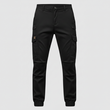 Men's Tactical Cargo Pants | Multi-Pocket Black Cargo Trousers