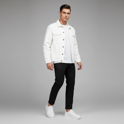 Men's White Platform Sneakers | Casual Footwear