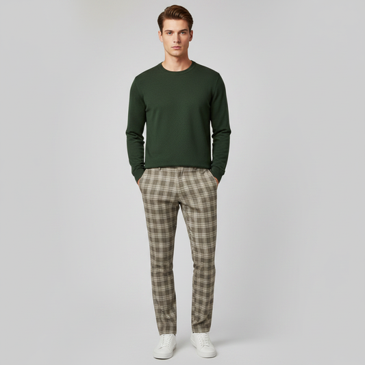 Sasha Checked Chino Pants | Men's Pants