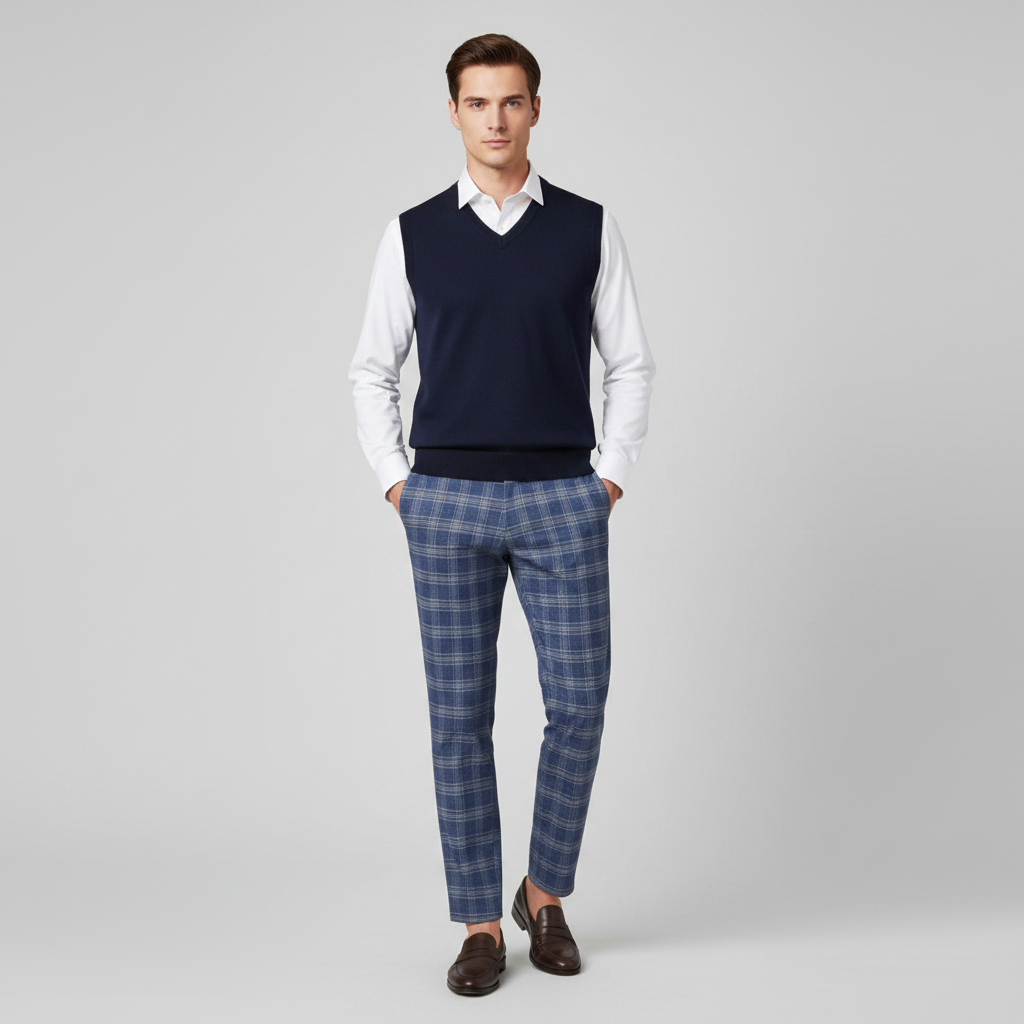 Sasha Checked Chino Pants | Men's Pants