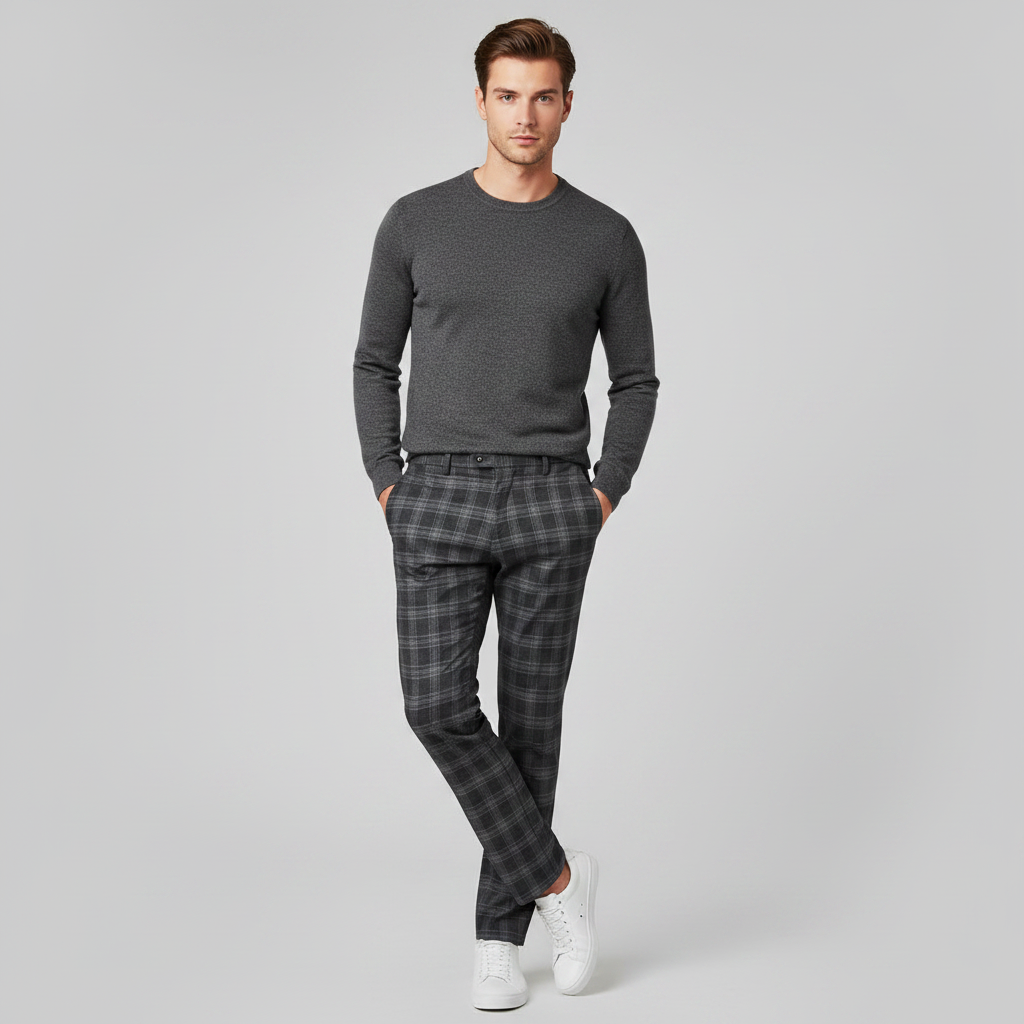 Sasha Checked Chino Pants | Men's Pants