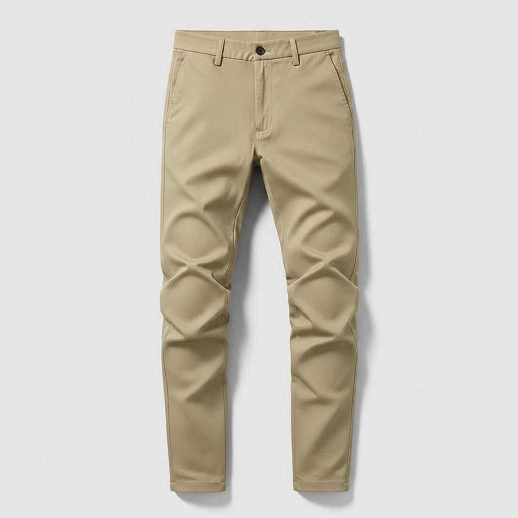 Saul | Men's Slim Fit Black Work Trousers