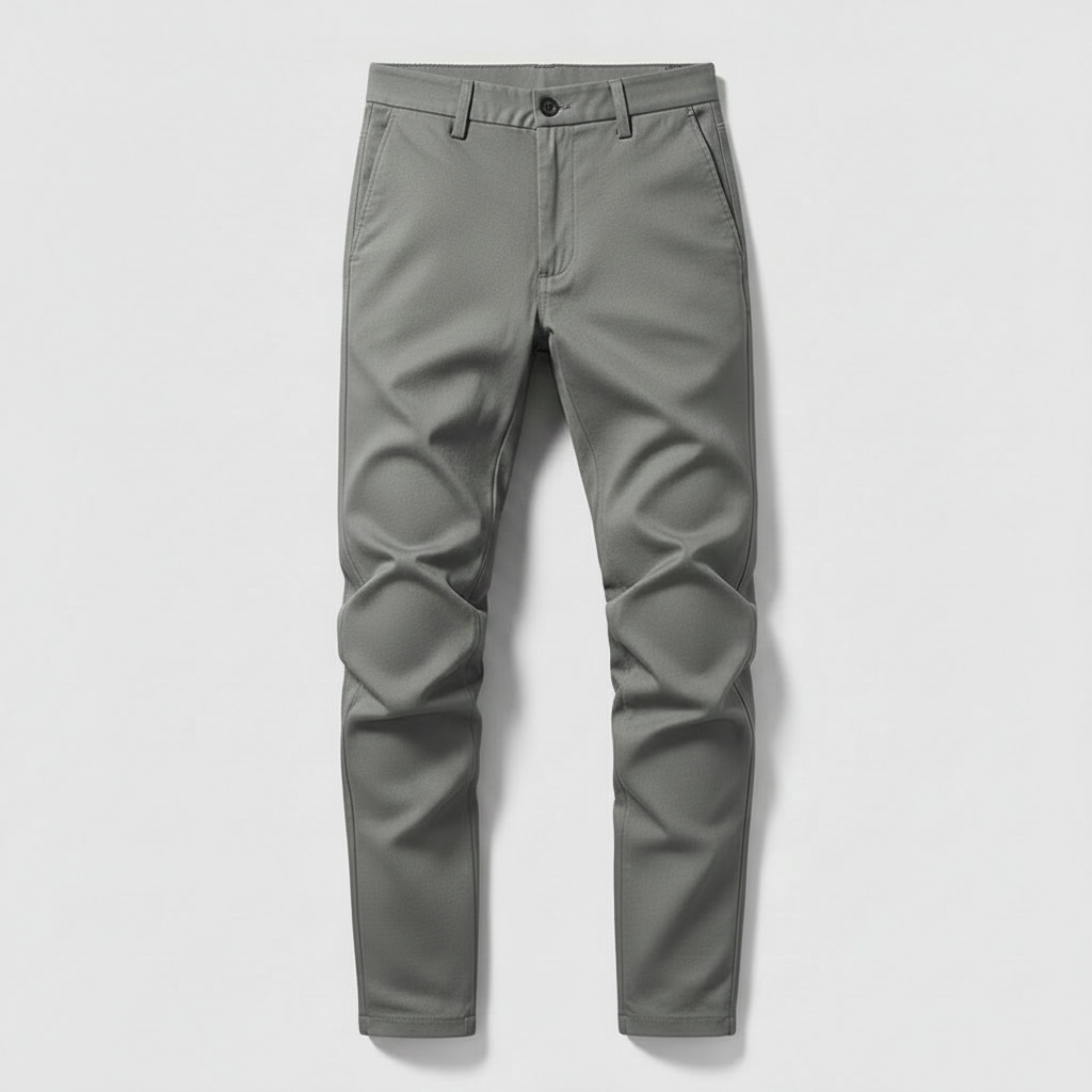 Saul | Men's Slim Fit Black Work Trousers