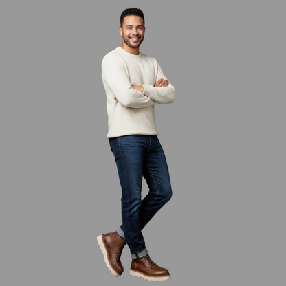 Men's Lace-Up Ankle Boots | Stylish & Comfortable Footwear